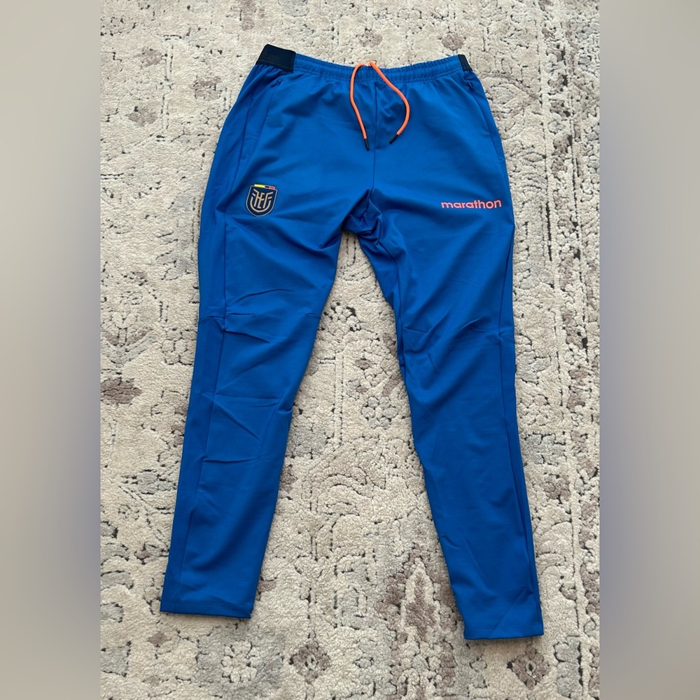 Marathon Authentic Ecuador National Team Soccer Training Blue Pants Men’s Sz: XL